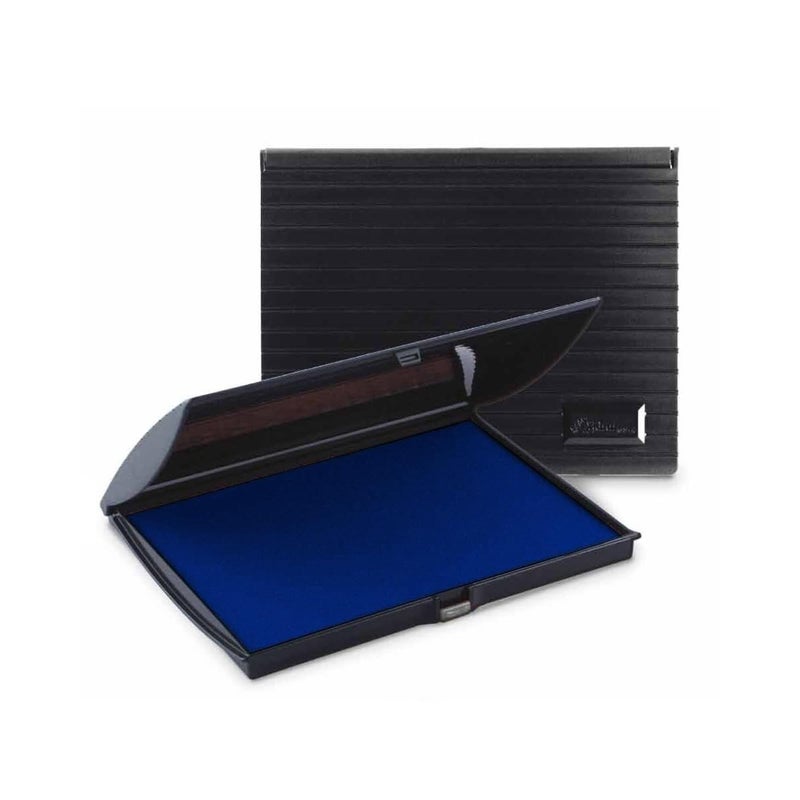 Infusion 5" x 7" Large Stamp Ink Pad for Rubber Stamps, Your Go to Large Ink Pad for Bright Color, Even Coverage and Durability, Navy Blue Pad - Image 1
